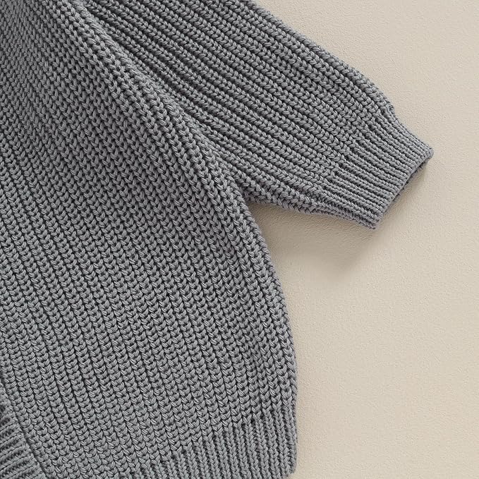 Newborn Baby Boy Girl Knit Sweater Cardigan Winter Warm Button Down Sweatshirt Top Outfit Cute Infant Fall Clothes