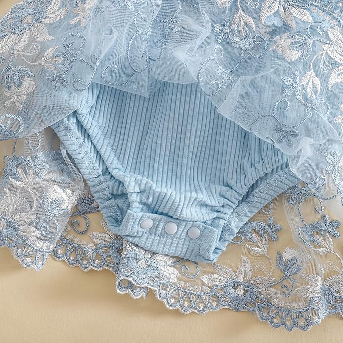 Giraropa Baby Girl Fall Winter Clothes Long Sleeve Romper Dress + Socks + Headband Newborn Infant Cute Casual Outfits