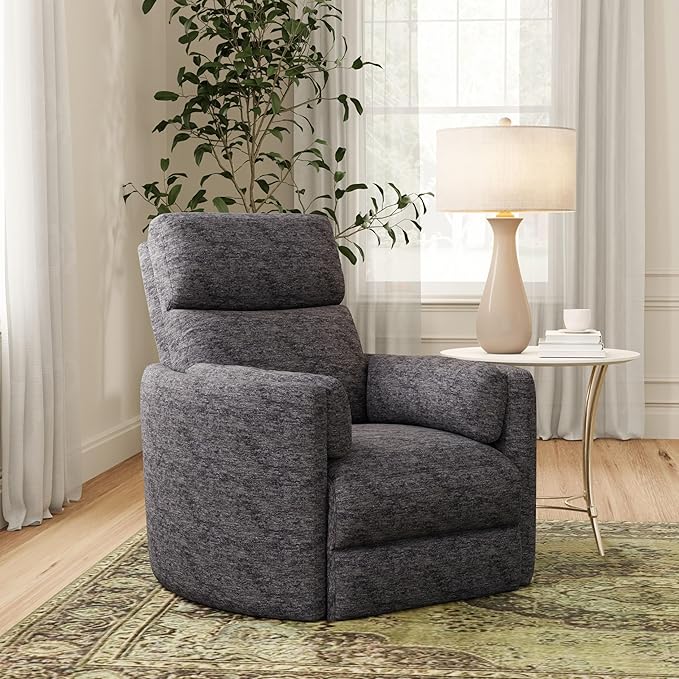 Parker Living Radius - Mediterranean Power Swivel Glider Recliner for Adults with USB and Type-C Ports, Single Sofa Chair for Living Room