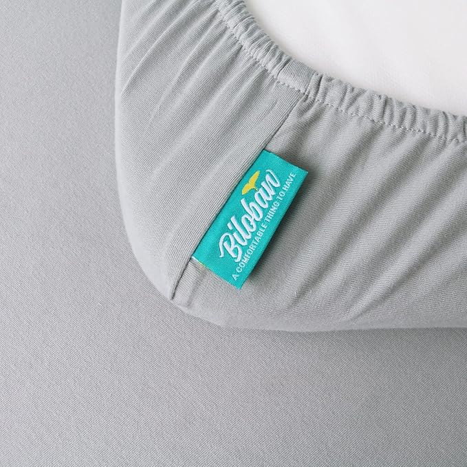 Bassinet Sheets Fit for YADAQE, Li'l Pengyu, BCOL, Miclassic, Milliard, TCBunny and Evolur Stellar Bedside Bassinet, 100% Cotton, 2 Pack, Ultra Soft Bassinet Sheet, White and Gray