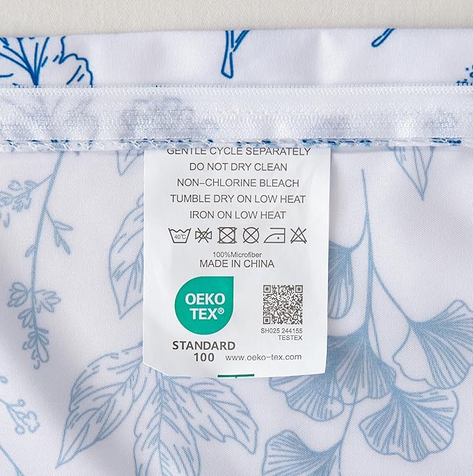 Floral Duvet Cover Queen Size Blue White Romantic Floral Bedding Set 3Pcs Spring Cottagecore Garden Botanical Reversible Coquette Comforter Cover with Zipper Closure and 2 Pillowcases