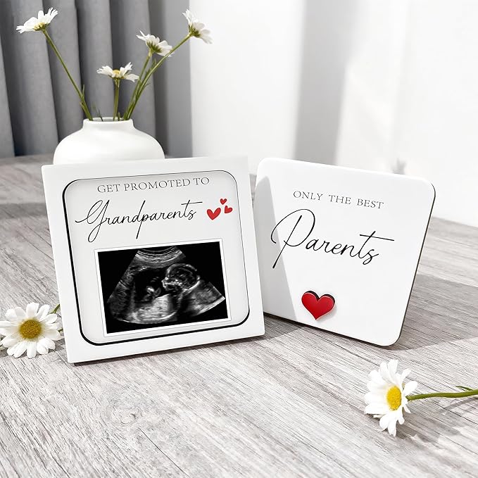 Pregnancy Announcement for Parents, Ultrasound Picture Frames Surprise Box, Birth Announcement Ideas, Pregnancy Reveal to Grandparents, Baby Announcement Gifts for Grandma Grandpa