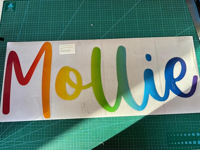Custom Watercolor Rainbow Name Wall Decal - Personalized Girl's Room Decor, Nursery Wall Art, Removable Peel-and-Stick Vinyl Sticker, Unique Decal for Girls