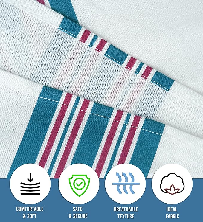 Baby Receiving Blankets, 100% Cotton Flannel Receiving Blanket, Perfect for swaddling & Wrapping, Ultra-Soft Hospital Blankets, Size 30 x 40 inch (6)