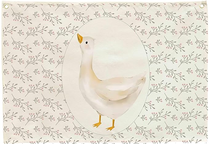 Silly Goose Nursery Rectangular Canvas Banner-Flag Wall Sign Decor for Boys Girls Toddler Kids,Baby Room Above Crib Playroom Reading Room Bedroom Decor-Easter Baby Shower Birthday Christmas Gift
