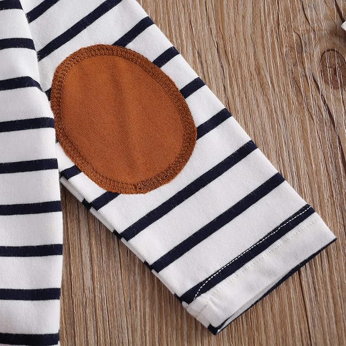 Newborn Baby Boy Girl Clothes Ribbed Knitted Cotton Long Sleeve Romper Long Pants Solid Color Fall Winter Outfits