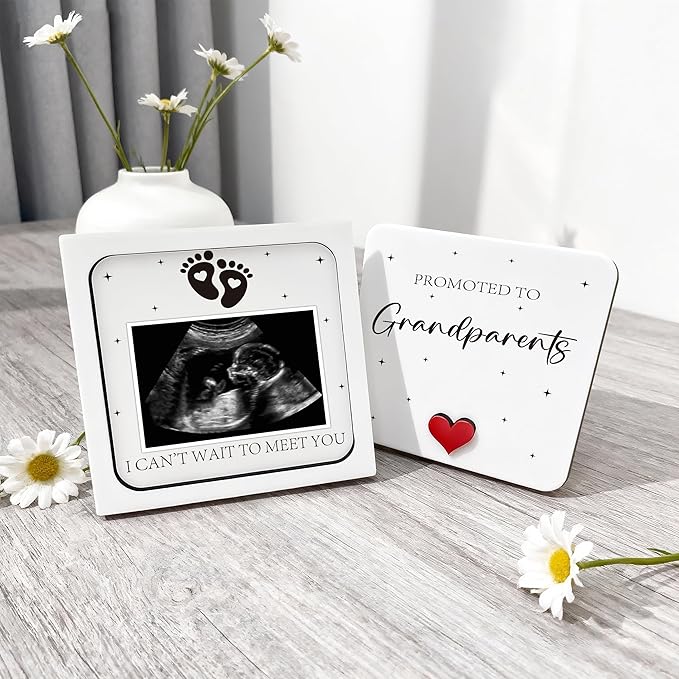 Pregnancy Announcement for Grandma Grandparents, Ultrasound Photo Frame Surprise Box, Baby Announcement Gifts, Baby Coming Soon Announcement, Pregnancy Reveal Gifts to Grandparents