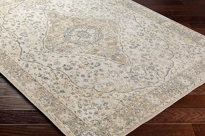 Mark&Day Washable Rugs, 3x8 Eminence Traditional Camel Runner Area Rug, Brown Taupe Carpet for Hallway, Kitchen, Bedroom or Living Room (2'7" x 7'3" Runner, Machine Washable)