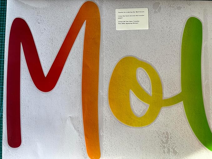 Custom Watercolor Rainbow Name Wall Decal - Personalized Girl's Room Decor, Nursery Wall Art, Removable Peel-and-Stick Vinyl Sticker, Unique Decal for Girls