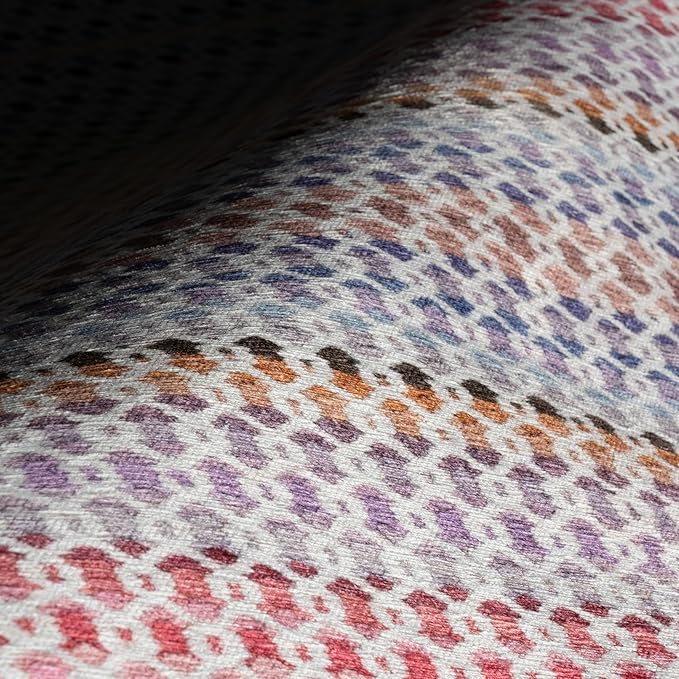 Dash & Albert Poppy Multi Machine Washable Rug, 7.5 X 9.5 Feet, Multicolored Geometric Pattern