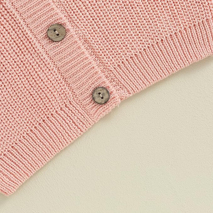 Newborn Baby Boy Girl Knit Sweater Cardigan Winter Warm Button Down Sweatshirt Top Outfit Cute Infant Fall Clothes