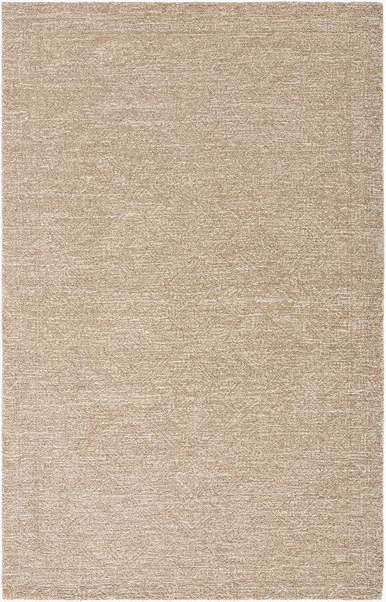 Mark&Day Wool Rugs, 5x7 Theon Cottage Khaki Area Rug, Brown Green Carpet for Living Room, Bedroom or Kitchen (5' x 7'6")