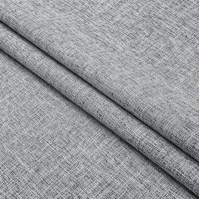 Central Park Pinch Pleat Full Blackout Curtain Panel 108 Inches Long Thermal Insulated Drapery with Full Blackout Liner for Living Room Bedroom Window Treatment Sets with Hooks, Dark Gray, 40"x108"x2