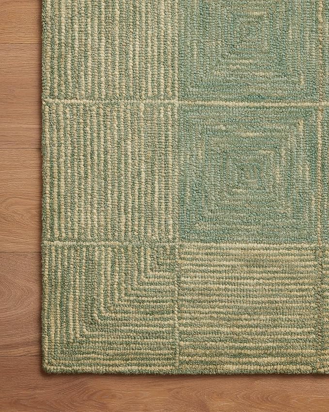Loloi Chris Loves Julia Francis Collection FRA-02 Green/Natural 3'-6" x 5'-6" Accent Rug