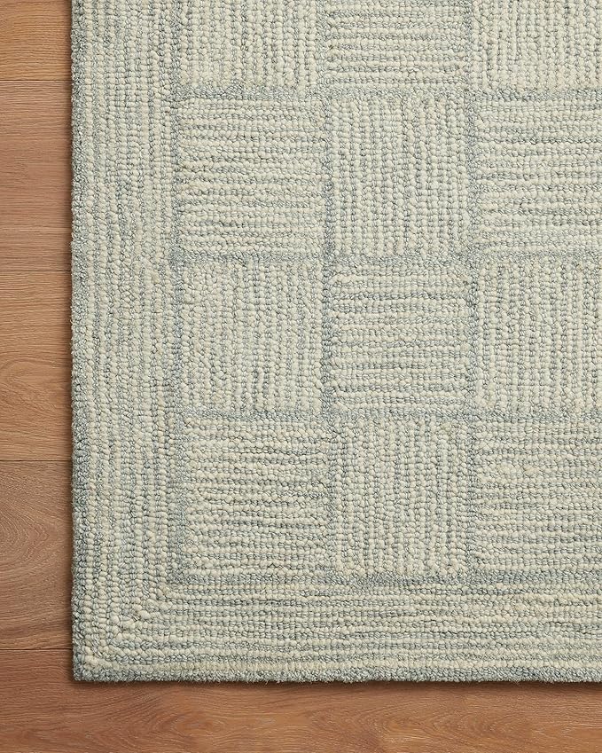 Loloi Chris Loves Julia Francis Collection FRA-03 Silver/Sky 5'-0" x 7'-6" Area Rug
