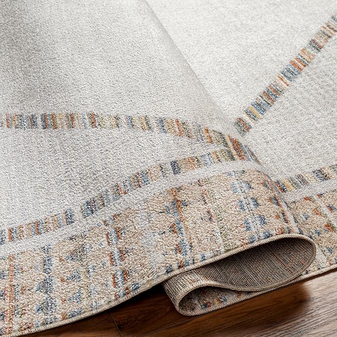 Mark&Day Washable Rugs, 2x4 El Dorado Global Beige Area Rug, Brown Beige Carpet for Living Room, Bedroom or Kitchen (2'3" x 3'9", Machine Washable)
