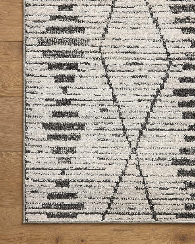 Loloi Kamala Collection KAM-02 Charcoal/Dove 11'-2" x 15'-7" Area Rug