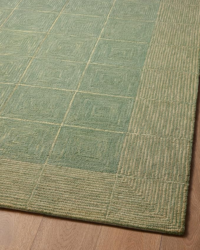 Loloi Chris Loves Julia Francis Collection FRA-02 Green/Natural 5'-0" x 7'-6" Area Rug