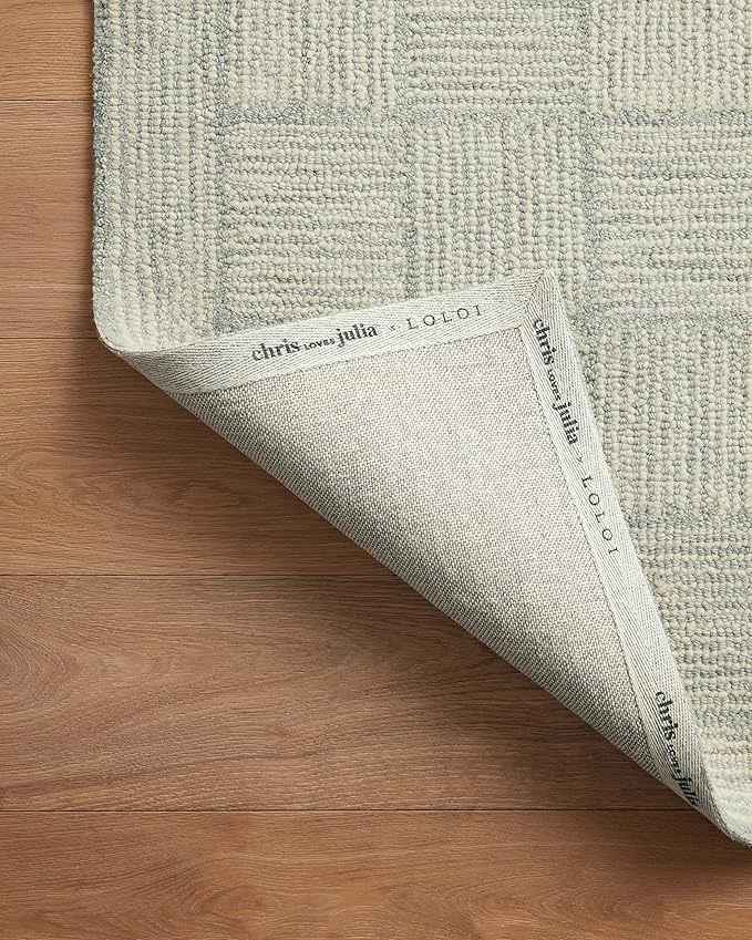 Loloi Chris Loves Julia Francis Collection FRA-03 Silver/Sky 2'-3" x 3'-9" Accent Rug